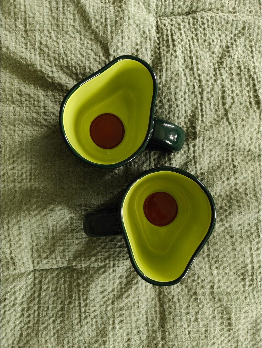 Tabitha Brown | Avocado Shaped Ceramic Mugs | Set of 2